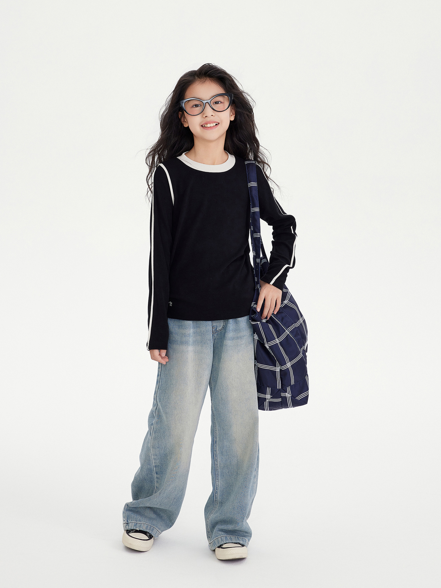 Kids Clothing Jeans 2025 Autumn Winter Girls Straight Leg Jeans, Vintage Washed Wide Leg Denim Trousers, Loose Casual Pants for Children Free Shipping