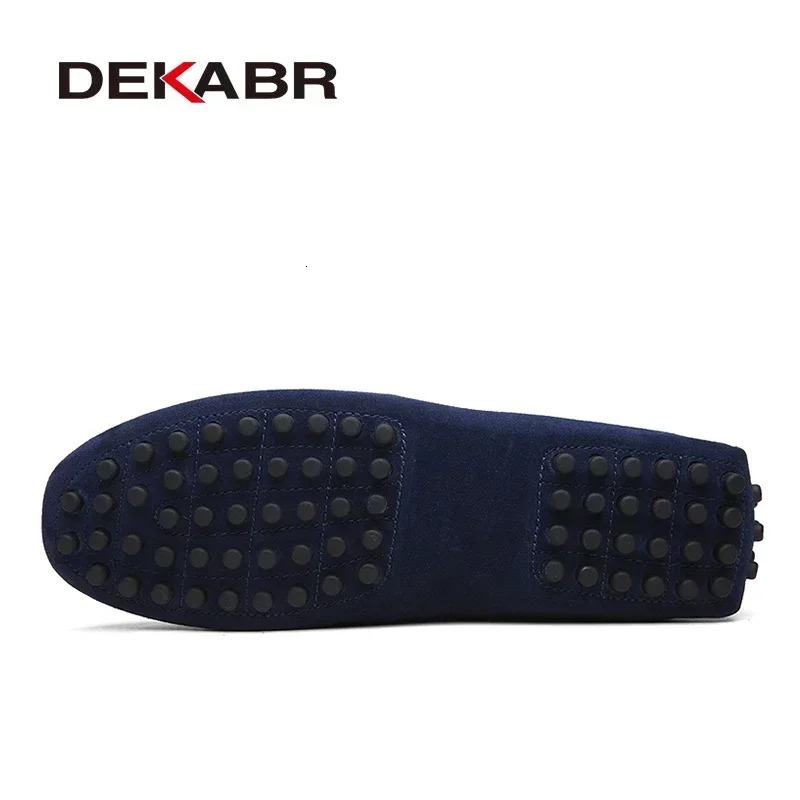 DEKABR Size 49 Men Casual Shoes Fashion Men Shoes Genuine Leather Men Loafers Moccasins Slip On Mens Flats Male Driving Shoes 251023