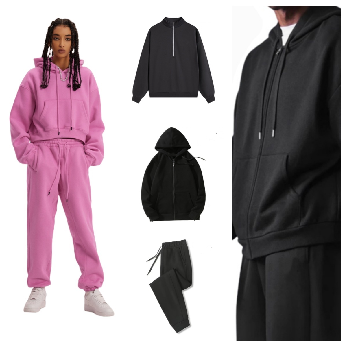 Hot sale Women Yoga Casual sports hoodie sets Oversized Sweatshirts 3D Logo Long Sleeve set short sleeves Crop Top Fitness Workout Neck Blouse Gym men Sweatshirts