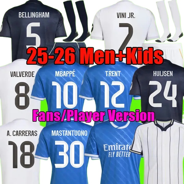 25 26 MBAPPE BELLINGHAM Real 4Th Madrids Soccer Jerseys RODRGO VINI JR MODRIC VALVERDE Football Shirt men kids kit 2025 2026 VALVERDE ENDRICCK Arda Guler CAMAVINGA