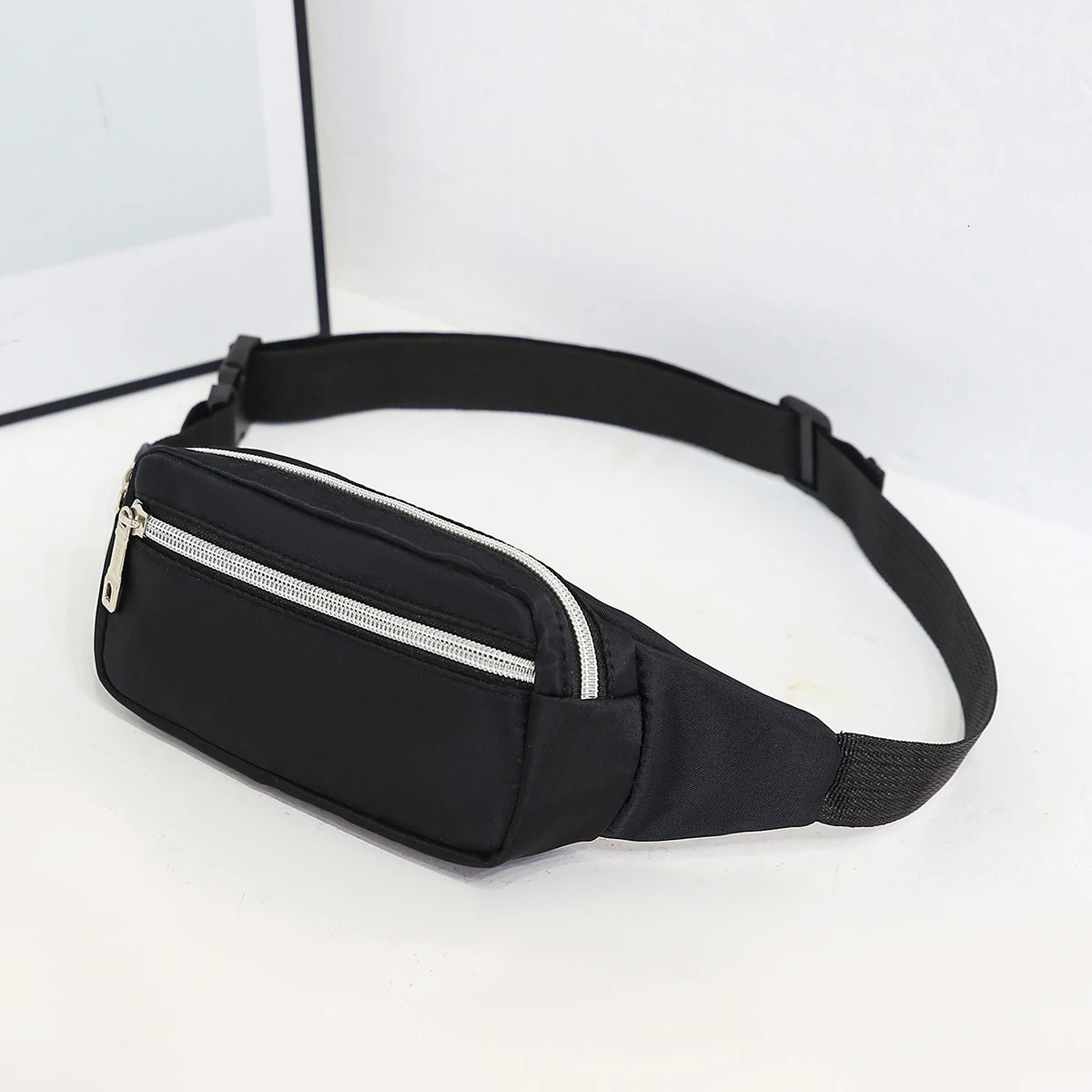 Fashion Men Women Waist Bag Casual Fanny Pack Purse Large Phone Belt Bag Pouch Canvas Outdoor Travel Phone Bag Banana Hip Bags 251023