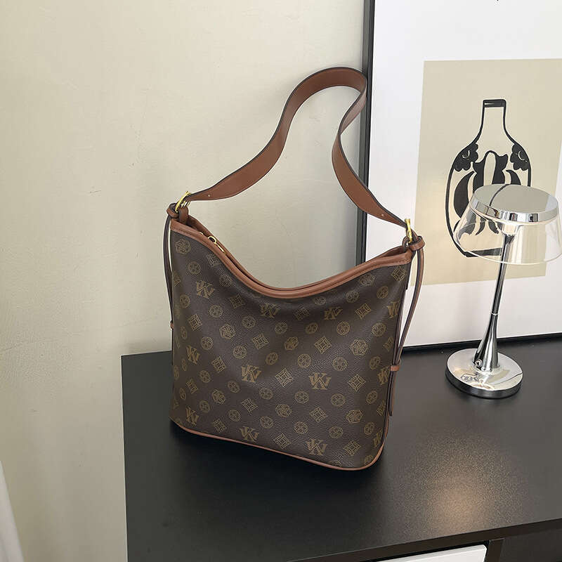 New Designer Bag for Women Fashion Womens Shoulder Bucket Bags New Pattern Printed Ladies Underarm Shoulder Crossbody Bag