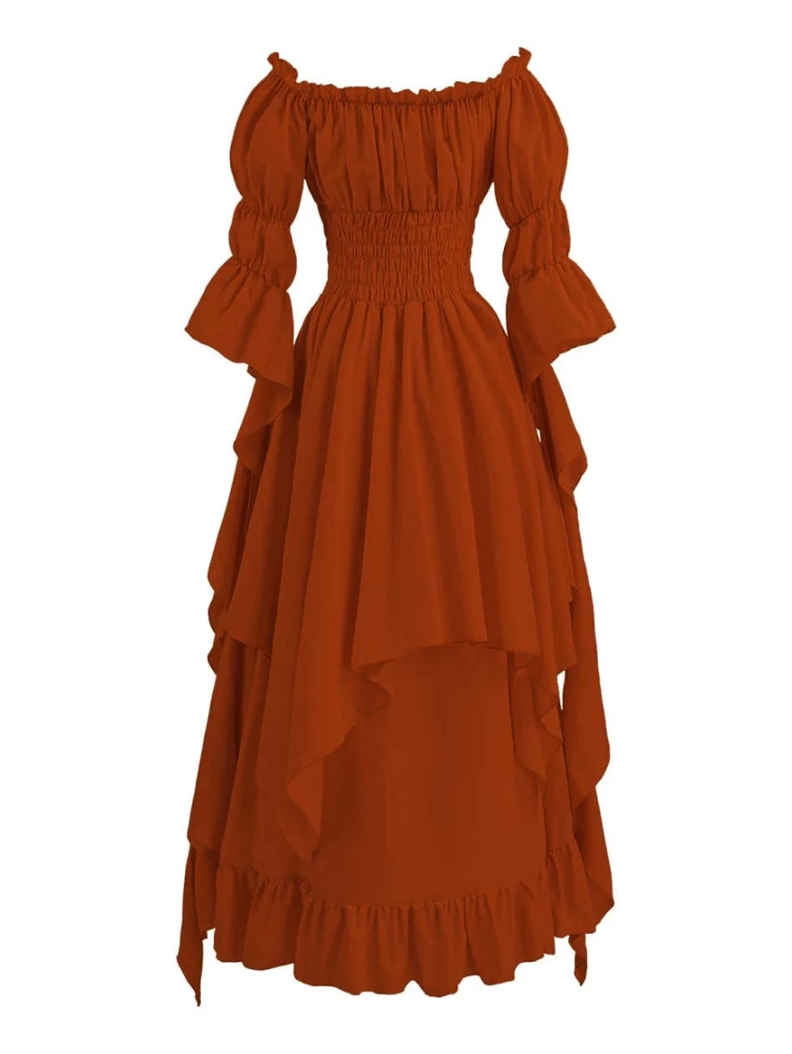 Womens Gothic Witch Dress Medieval Renaissance Costume Victorian Dress 251023