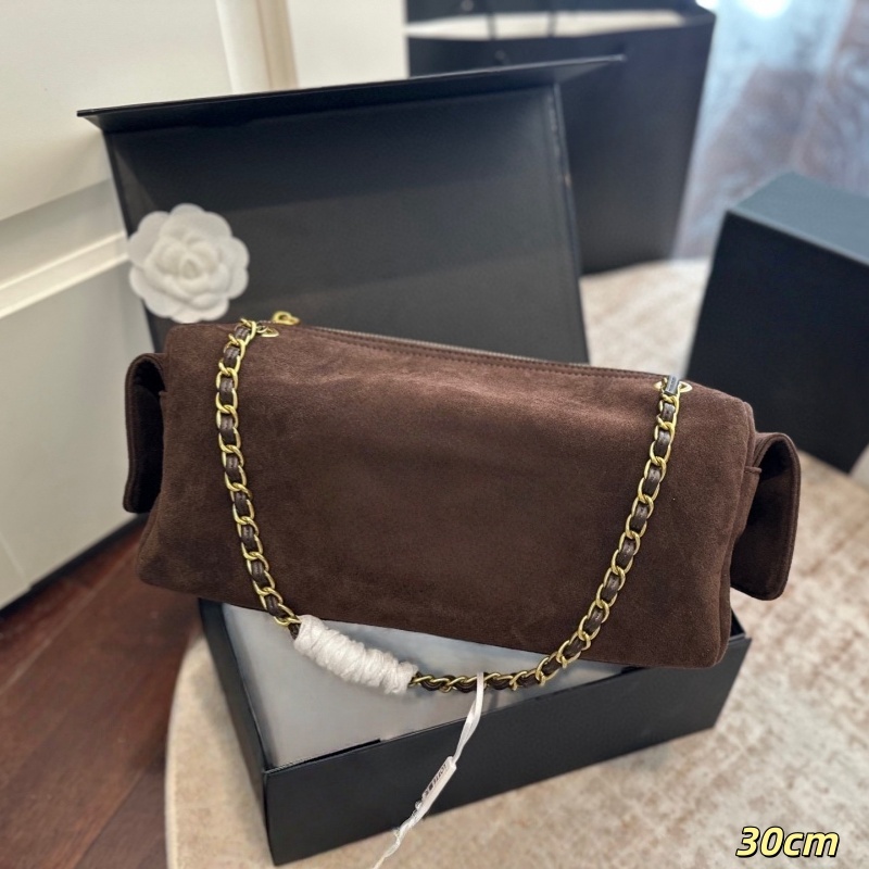 Women Suede Bag Luxury bags Bowling Bag Designer Bag 25K Hobo Underarm Handbag Woman Tote Bag Lady Shoulder Bag Fashion Chain Bag Luxury Bags 30cm
