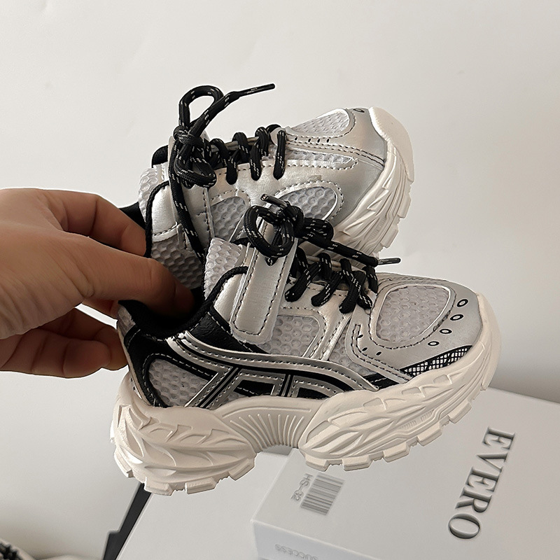 Designer Shoes Children's Dad Shoes 2025 Spring New Style Boys' Fashionable Sports Shoes Girls' Lightweight Soft-soled Breathable Casua