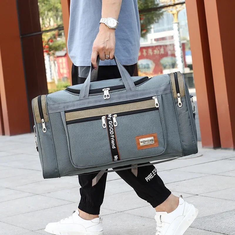 Unisex Oxford Travel Packet Handbags Large Capacity Carry On Luggage Bags Men Women Shoulder Outdoor Tote Weekend Waterproof Bag 251018