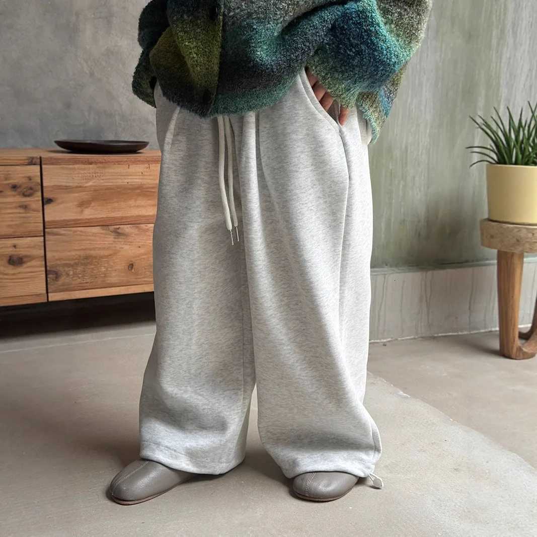 Children Clothes Boys Casual Pants Spring and Autumn 2025 New Style Loose Sportswear Versatile Girls Soli8d Color SweatpantsT251027