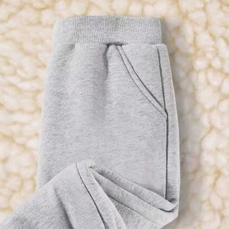 1pcs Autumn Winter Kids Thermal Solid Sports Pants Teenager FleeceLined Casual Trousers Childrens Fleece Pantsskirt 110cm170cmT251027