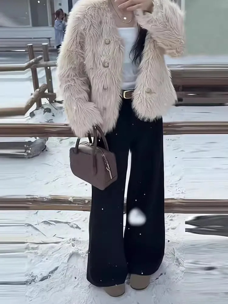 Casual Jeans Flare Pants High Waist Black Wide Leg Trousers Loose Fit Autumn Winter Style Straight Long for Women 251027