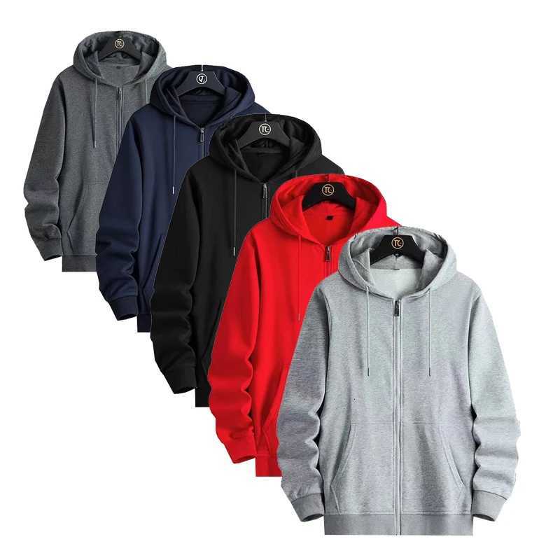 2025New Trendy Sweatshirt Coat Front Pockets Warm Zipper LambWinter Pure Color Cardigan Wool Jacket Men and Woman Autumn Hoodie W251027