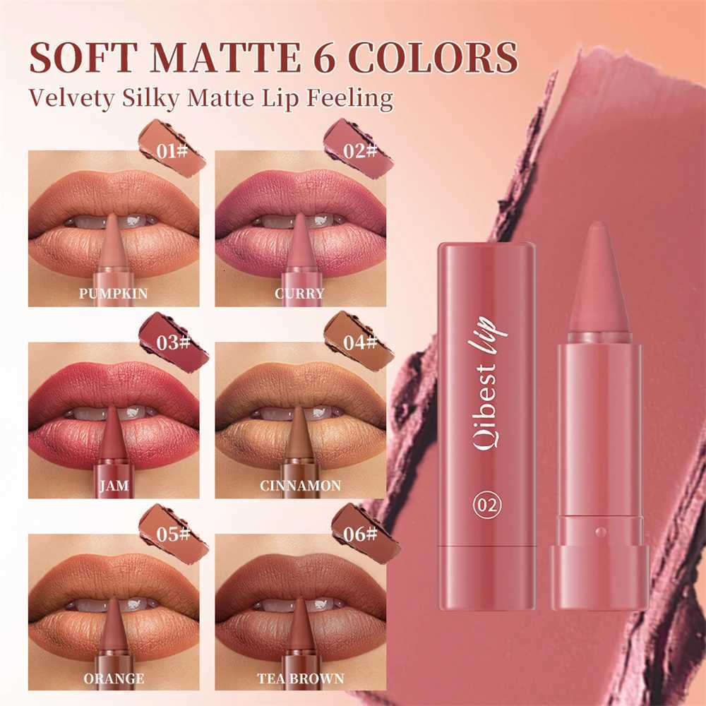 Tapered Lip Liner Pencil Set Lasting Matte Velvet Lip Contour Stick Waterproof Easy Color Lipstick Non Stick Cup Makeup Pen6Pc W251027
