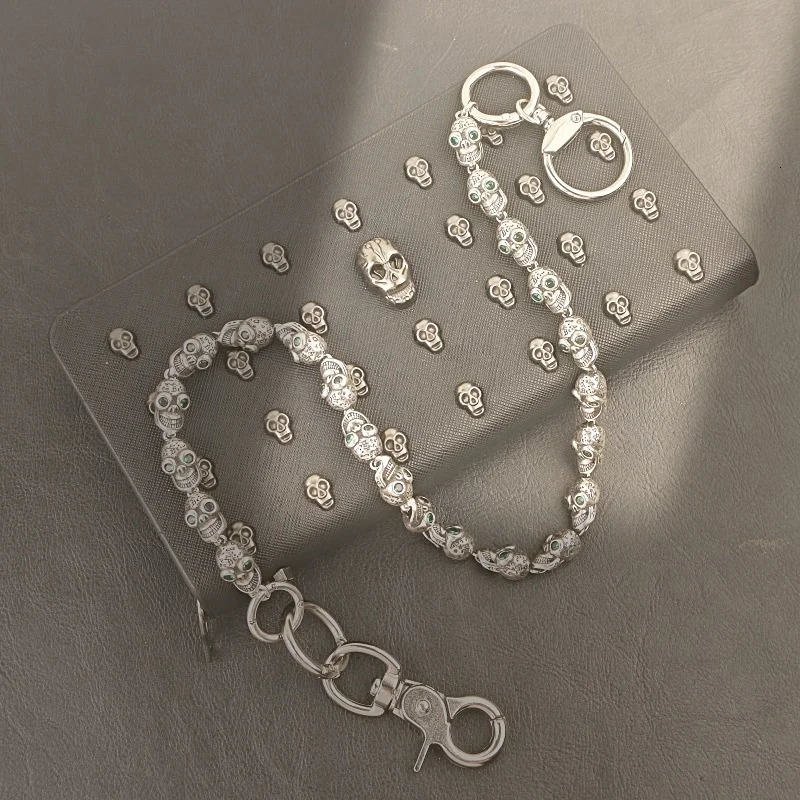 DIY Square Five Colors Rhinestone Pants Chain Fashionable Men And Women Ones Waist Accessories Hip Hop Jewelry Key Chain 251024