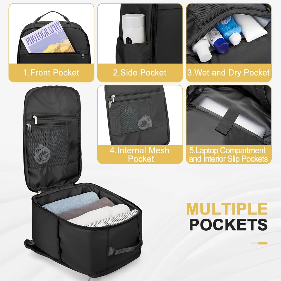 Ryanair Backpack 40x20x25 Cabin Bag Hand Luggage Travel Backpack for Easyjet Cabin Bag 45x36x20 Laptop Backpack for WomenMen 251027