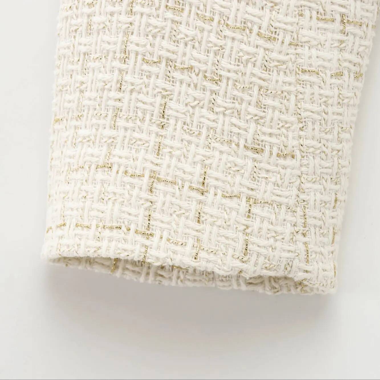 winter jacket women Women Tweed Single Breasted Elegant Jackets Coat Long Sleeve Plaid Jacket Woman Clothing Outdoor Clothes 2409113