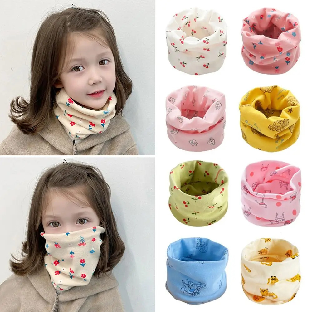 116 Years Old Winter Cotton Kids Winter Scarf Cashmere Cute Knitted Scarves Soft Elastic Neckerchief for Baby Boys Girls 251027