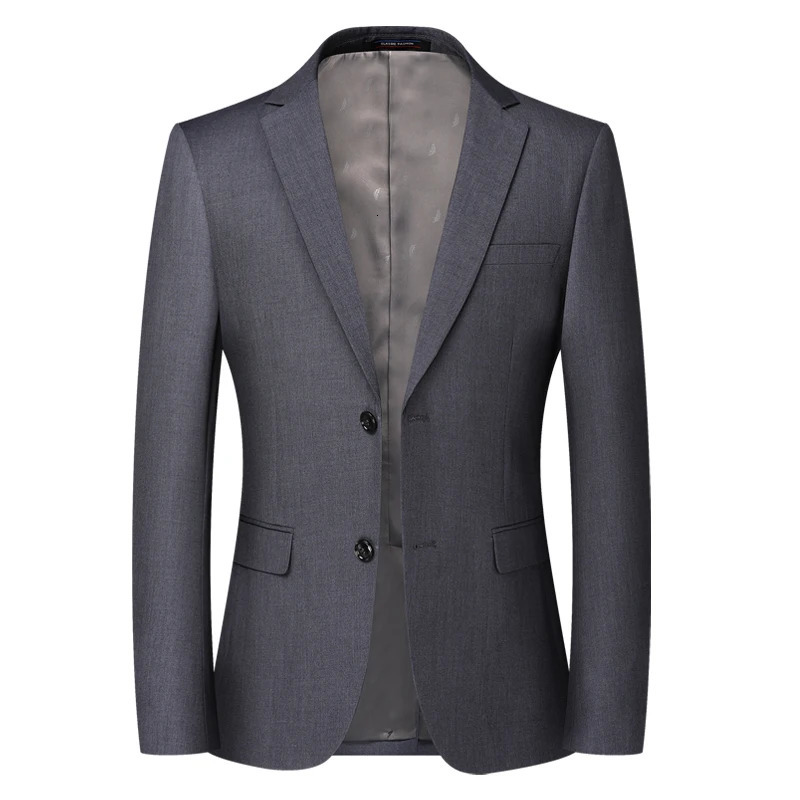 Blazer Mens Fashion Business Solid Color British Style Professional Work Groom Wedding Dress Man Blazer Jacket 251023