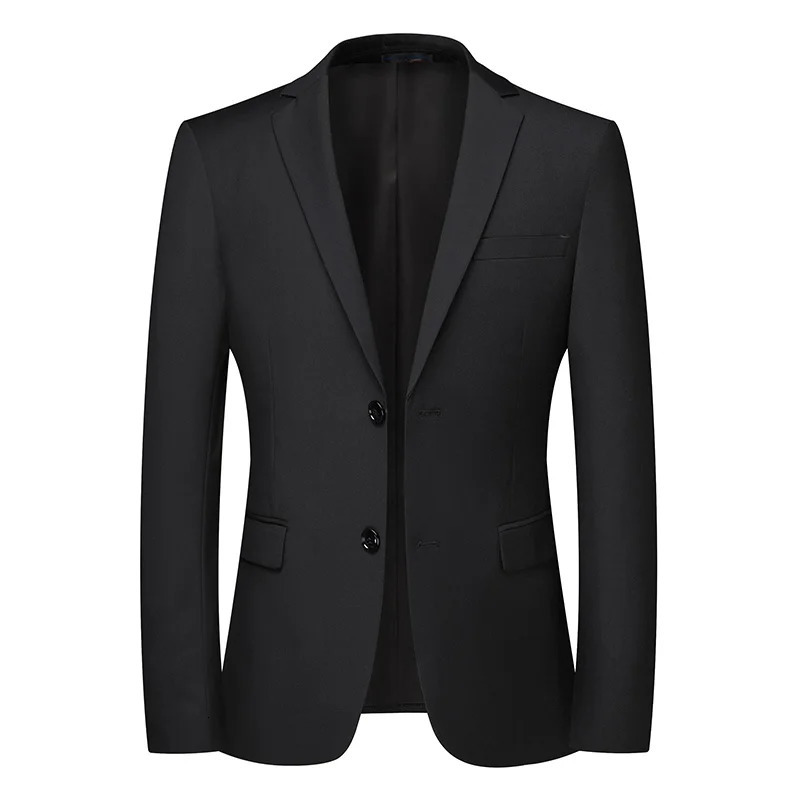Blazer Mens Fashion Business Solid Color British Style Professional Work Groom Wedding Dress Man Blazer Jacket 251023
