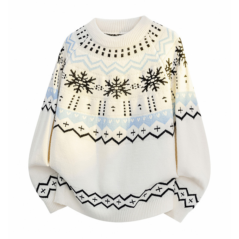 Men Pullovers Sweaters Tops Casual Loose Splice Print Knitted Round Neck Full Sleeve Knit Simple Top Fashion Color Block Patchwork Sweater Top Blouse 