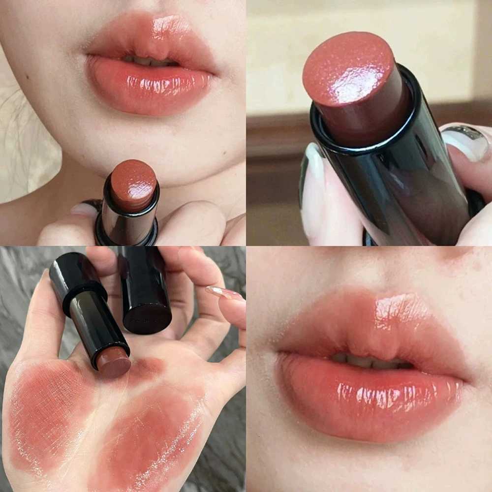 Lipstick Red Brown Lipstick Waterproof Moisturizing Mirror Lipstick Nude Lip Gloss Natural Rouge Balm Longlasting Makeup Stick W251027