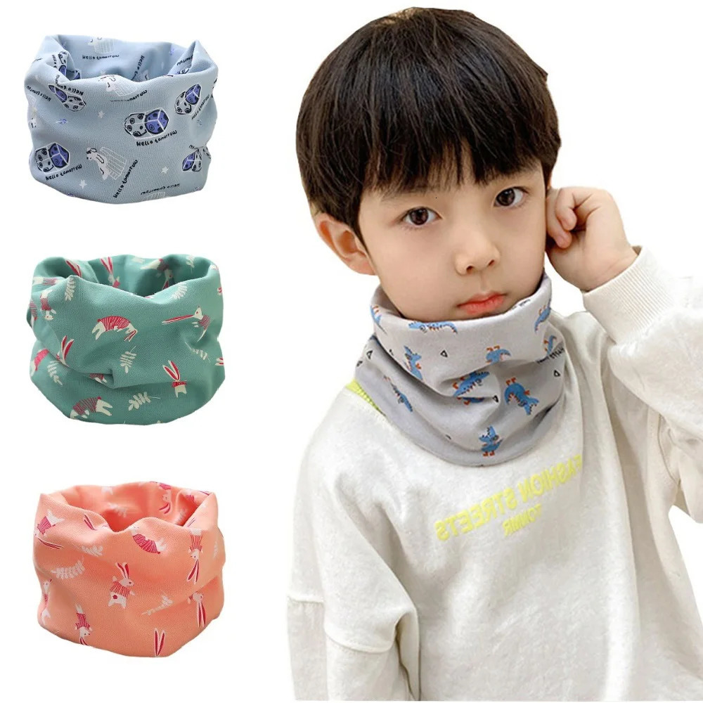 Spring Autumn Winter Baby Scarf for Boys Girls Infant Scarves Childrens Cotton Scarf Kids Warm O Ring Magic Neckerchief 251027