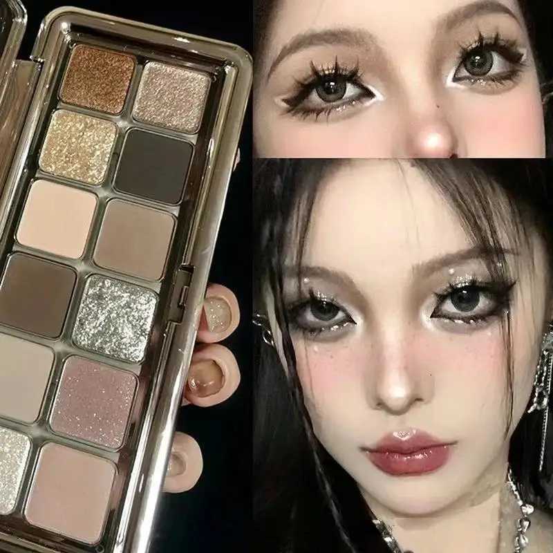 12color eyeshadow palette with shimmering shimmer and matte finishes Interchangeable color blocks for dramatic effectsXJ251027