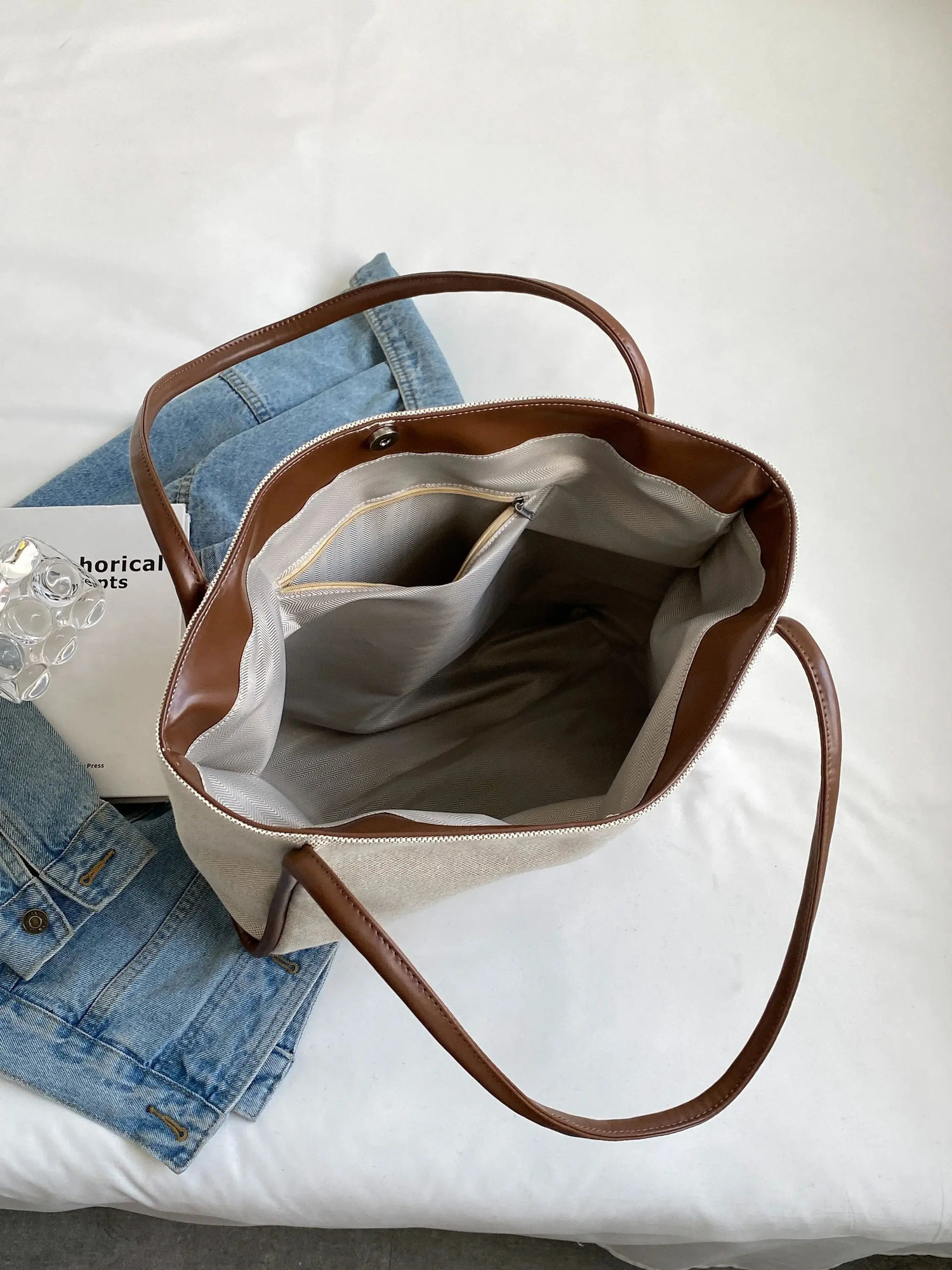 1 Piece Ladies Large Capacity Shoulder Tote Bag fashion Womens Suitable for Mommy Daily 251014