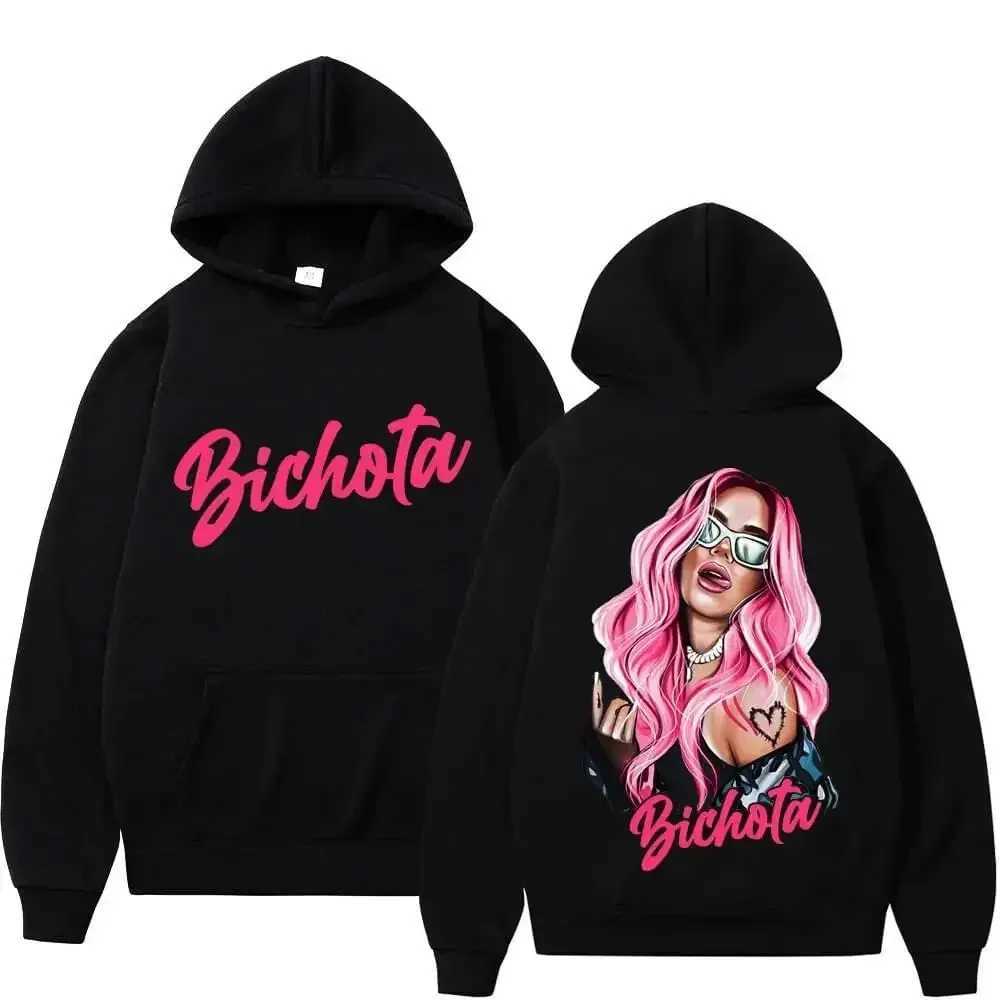 Female Singer Karol G Hoodies Manana Sera Bonito Printing Hoodie Bichota Multicolors Sweatshirts Y2k Fleece Hoody for Men Women W251027