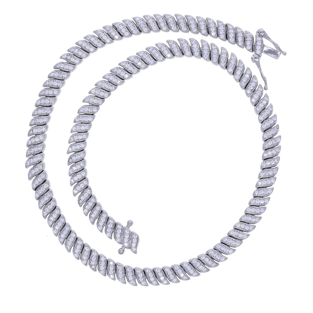 Classic Snake Shape Tennis Chain Bangle Bracelet Paved Bling CZ For Women Wedding Party Fashion European Jewelry 251023