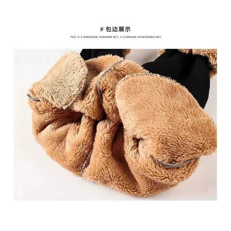 Boys Lambswool Thick Pants Teenager Padded Plush Velvet Sports Trousers Kids Warm Snow Clothing Children Winter Cotton PantsT251027