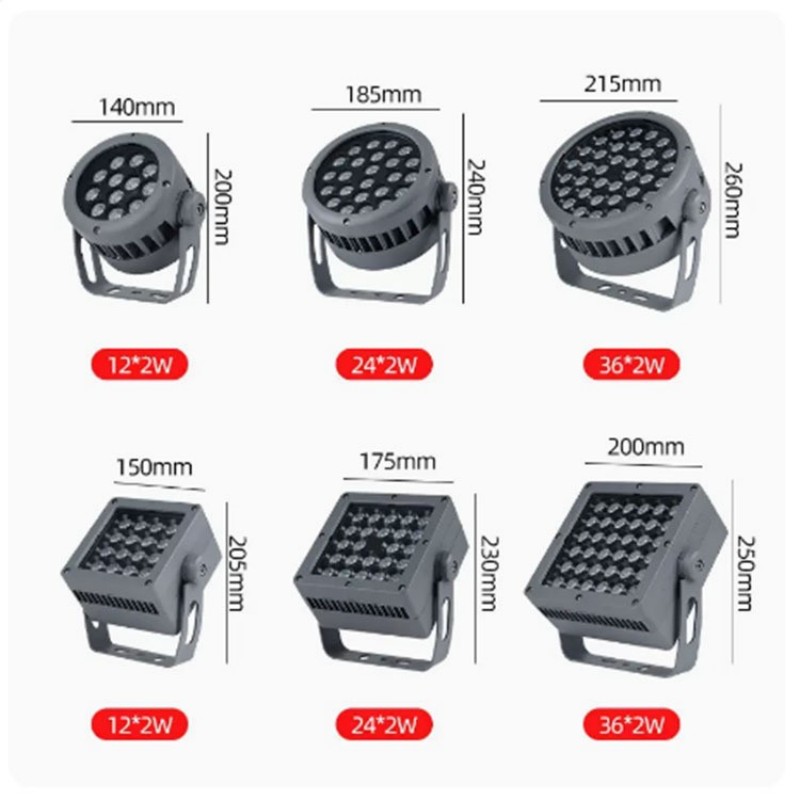 Outdoor LED Spot Light for Building Columns, Waterproof Landscape Lighting Fixture for Architectural Decoration