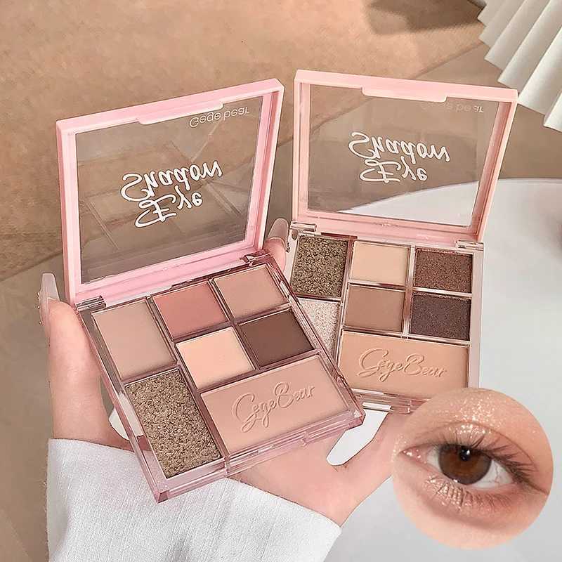 7Color Eye Shadow Tray Low Saturation Palette Matte Glitter Pearly Korean Eye Pigment Eyeshadow Tray Lasting Eye Makeup PaletteXJ251027