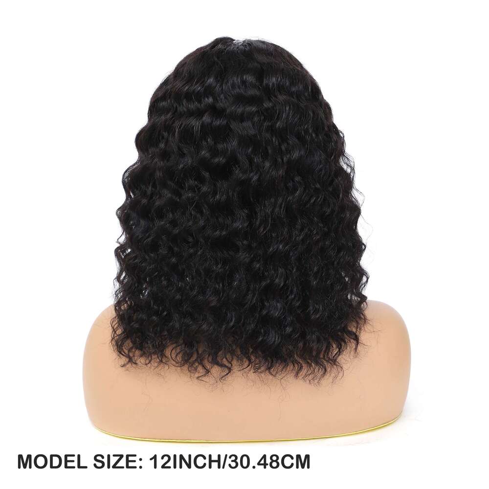 150% Density Deep Wave Human Front Wig 4X1 Lace Closure - Natural Color Voluminous Curly For, Elegant Style For Everyday & Special Ocns, Versatile Hai