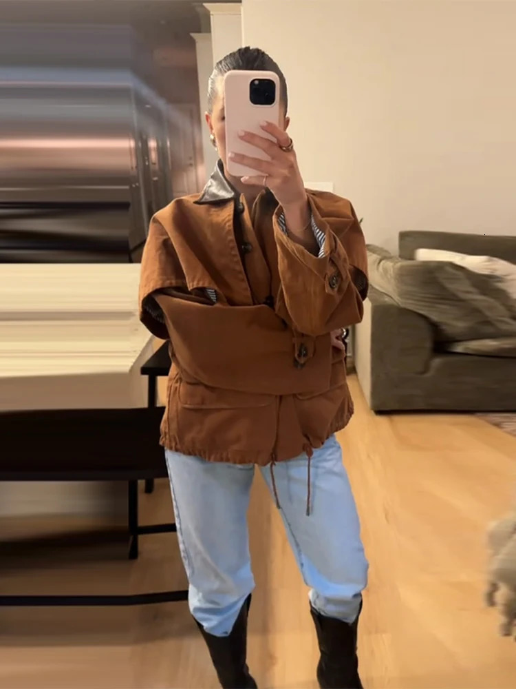 Cape Layered Button Front Women Jacket Lapel Pocketed Drop Shoulder Autumn Causal Coat Elegant Chic Office Lady Outerwear 251027