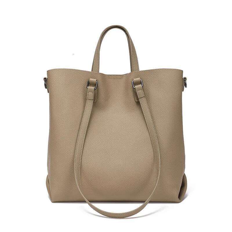 Jonlily Women Genuine Leather Shoulder Female Fashion Handbag Totes Casual Daybag High Capacity Commuter Bag Purse -Kg2004 Suotong1027