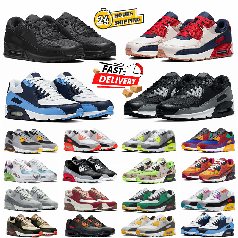 New 90s Designer mens Running Shoes Triple Black White UNC Rose Pink Valentines day Escape Smoke Grey Pale Ivory Camowabb Men Women Train Sports