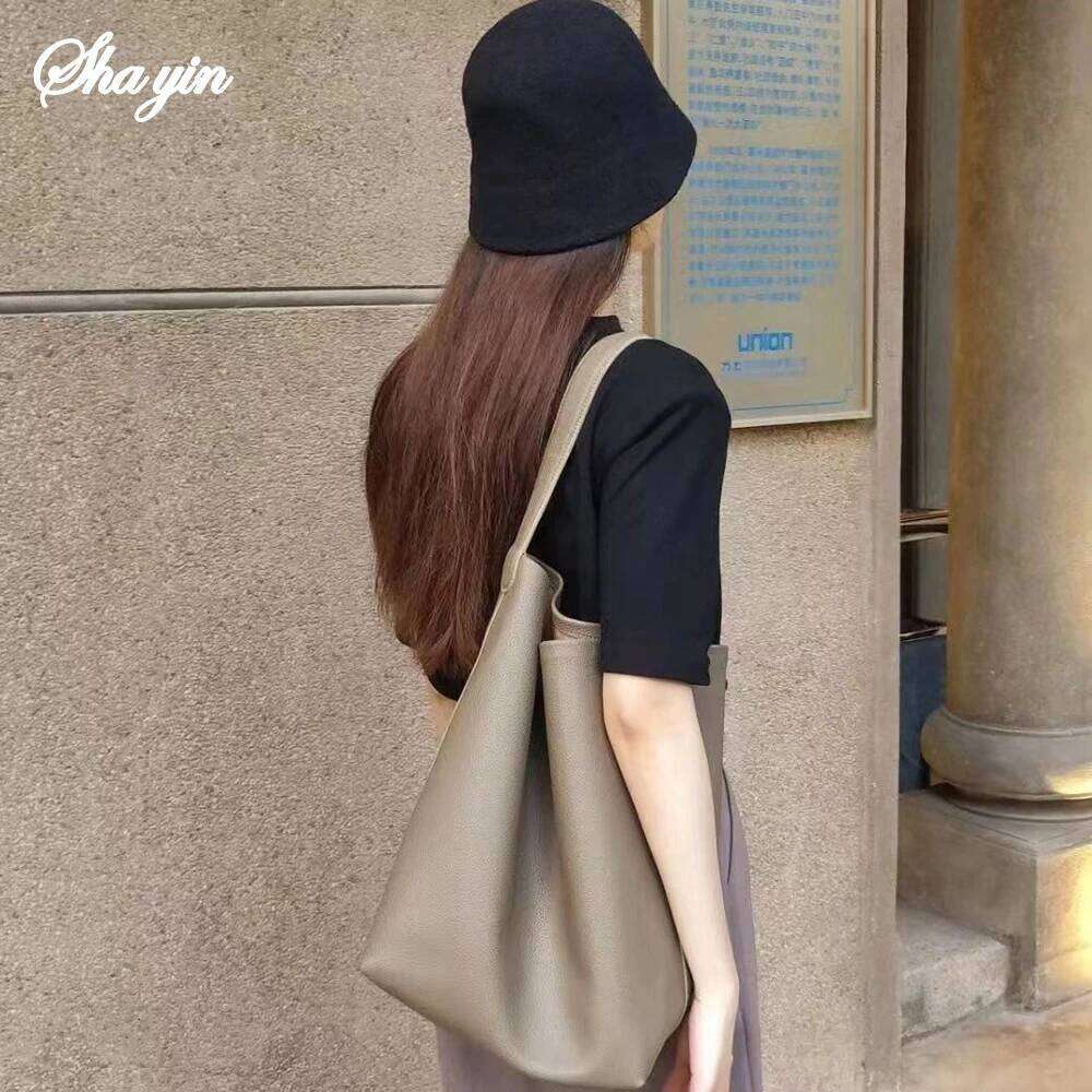Large Capacity Women's Satchel Simple Fashion Sling Shoulder Tote Outdoor Storage Shopping Bag Furniture Supplies