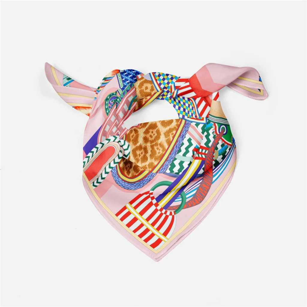 53cm Design Gorgeous Sadd Brand Square Scarf Wan New Silk Scarf Wen Bandana Luxury band Hijab Foard NeckerchiW251027