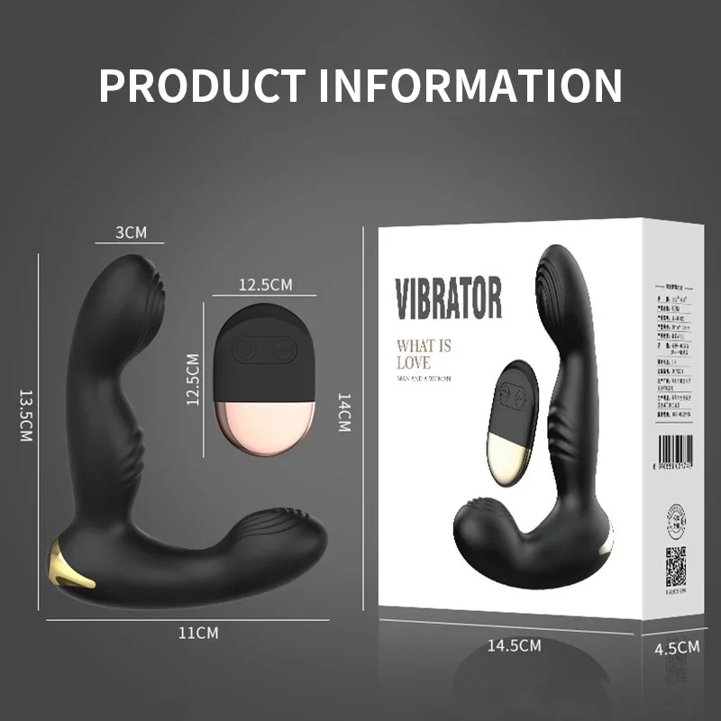 Prostate Massage Vibrator for Men Remote Control Finger Shape Butt Plug Silicone Masturbator Adult Sex Toy G-Spot Stimulator LL-2122