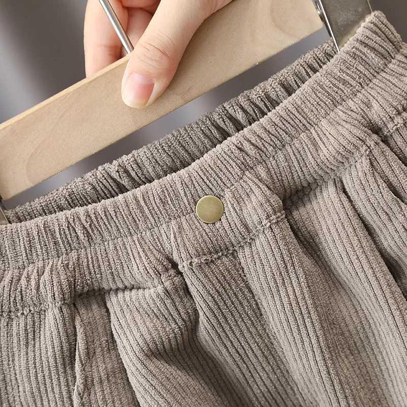 Kids Corduroy Thermal Pants Thickened Winter Sweatpants for Boys Girls Cozy ColdWeather BottomsT251027