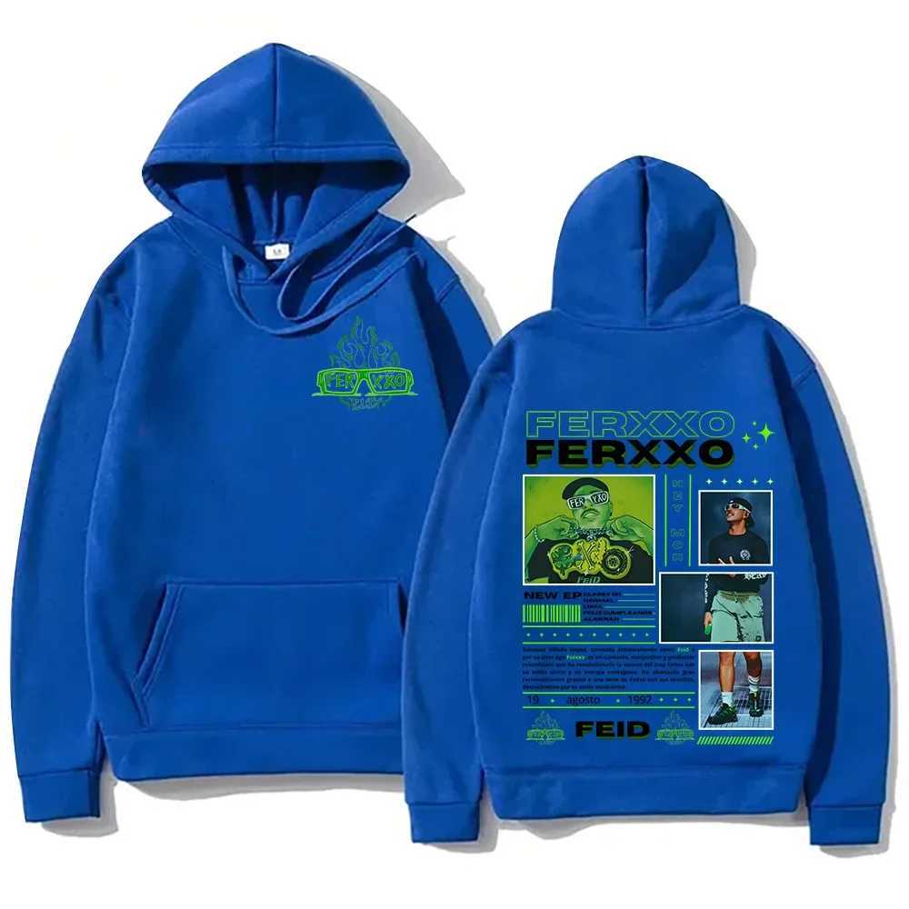 Rapper Feid Ferxxos Adult Mens Hooded Sweatshirt Features A Hiphop Retro Fashion Casual Autumn Winter Streetwear Collection W251027