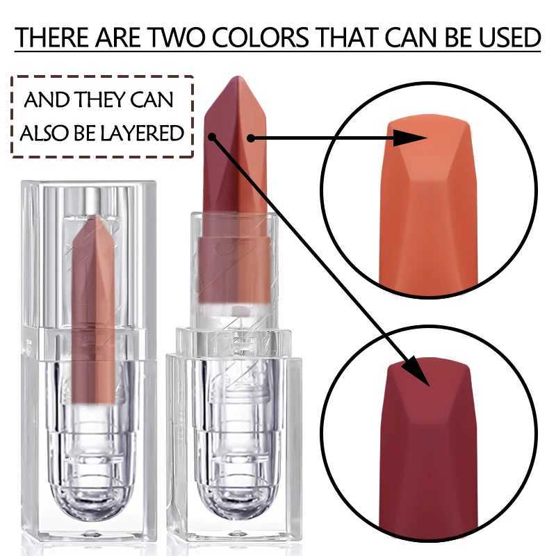 Orange Lipstick Lip Glaze Silky Smooth Matte Lip Gloss Carrot Bright Color Lasting Lip Stick Sexy Women Cosmetics Makeup Product W251027