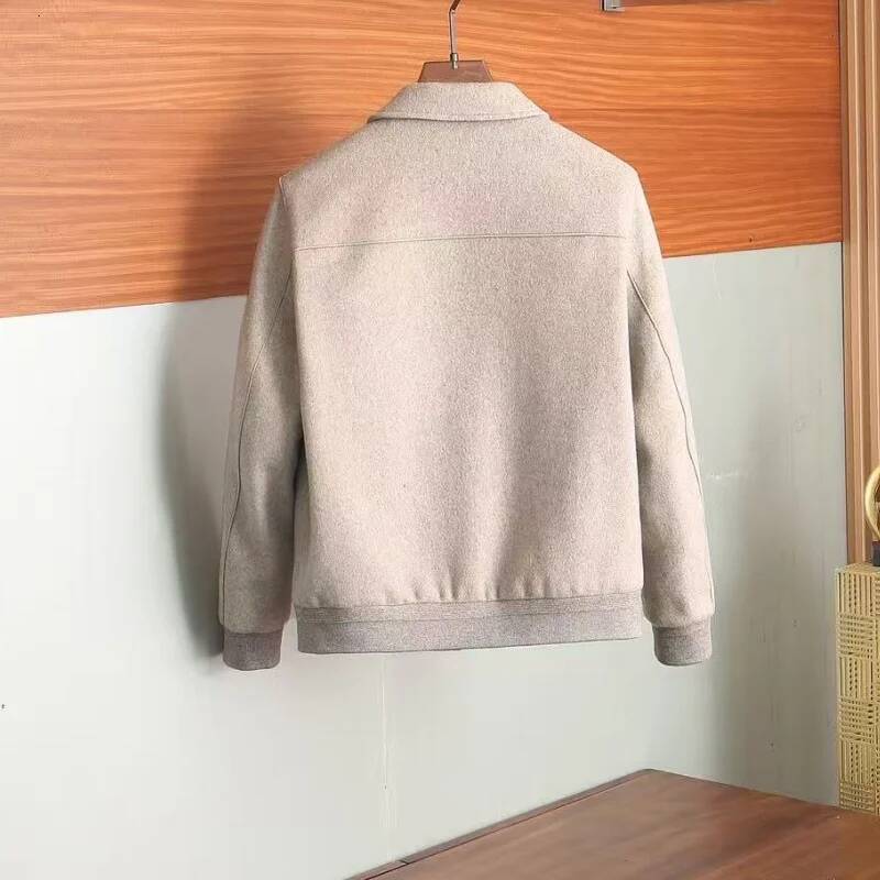 New Autumn-Winter Men's Business Casual Wool Lapel Jacket Coat