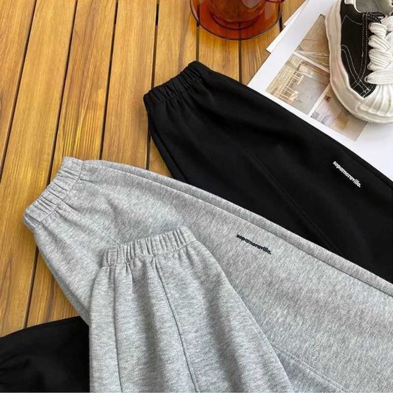 Autumn Kids Thin Letter Sweatpant Boys Ankle Length Harem Pant 2y Young Child Clothes Spring Girls Elastic Waist Sport TrousersT251027