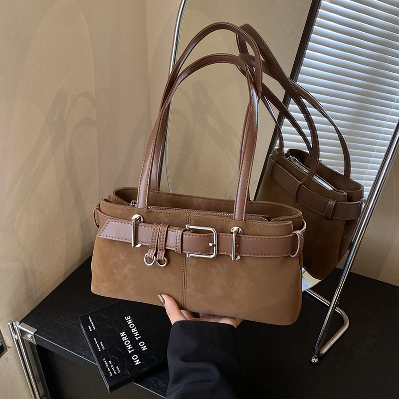 Free shipping designer bag Frosted Handheld Suede Underarm Bag for Women Autumn and Winter New Versatile Large Capacity Shoulder Bag