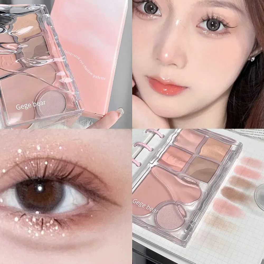 Pinky Heart Gege Bear Eyeshadow Palette Matte Pearlescent Earth Color Sequin LongLasting Eyeshadow And Contour PaletteXJ251027