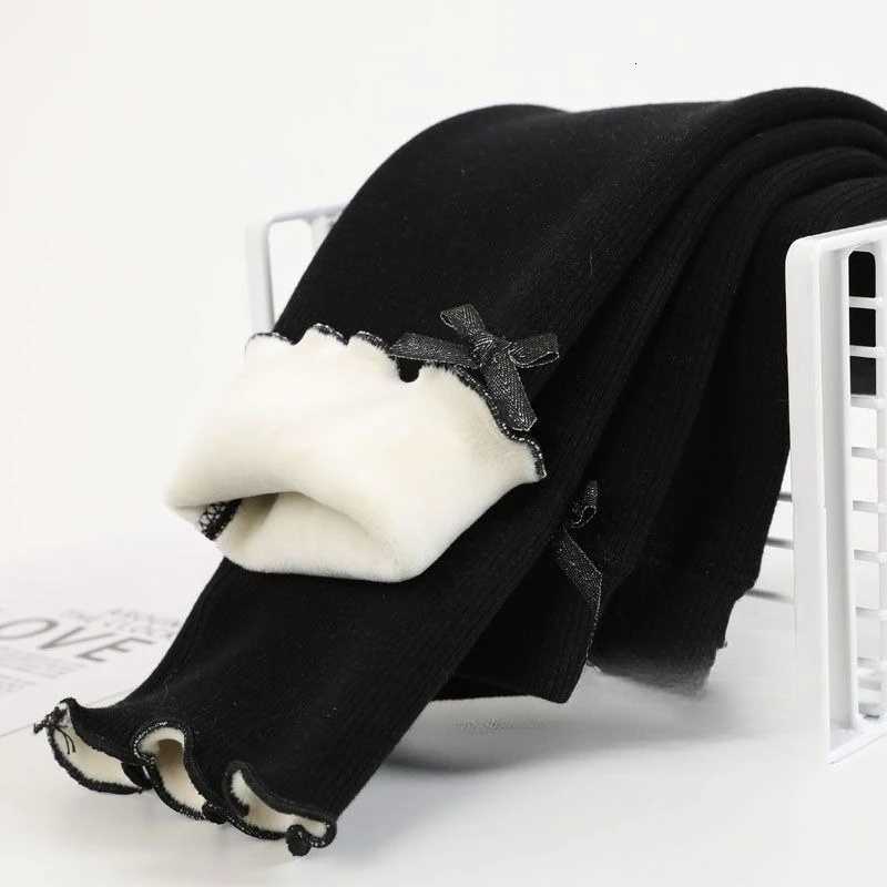 Autumn Winter Sweet Girls Legging Pants Kids Thick Warm Trousers Winter Warm Plush Trousers Elastic Waist Leggings Kids PantsT251027