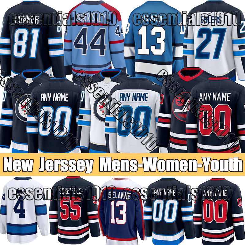Winnipegs Hockey Jet Jerseys #27 Ehlers Jersey #13 Vilardi Jersey #81 C o n n o r Mens Womens Youth jersey