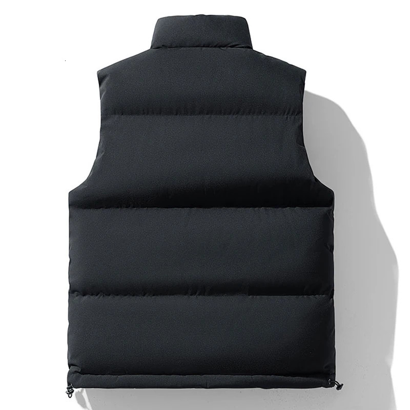 Mens Vest Jacket Warm Sleeveless Puffer Jackets Winter Waterproof Zipper Coat Autumn Standup Collar Casual Waistcoat Clothing 251024