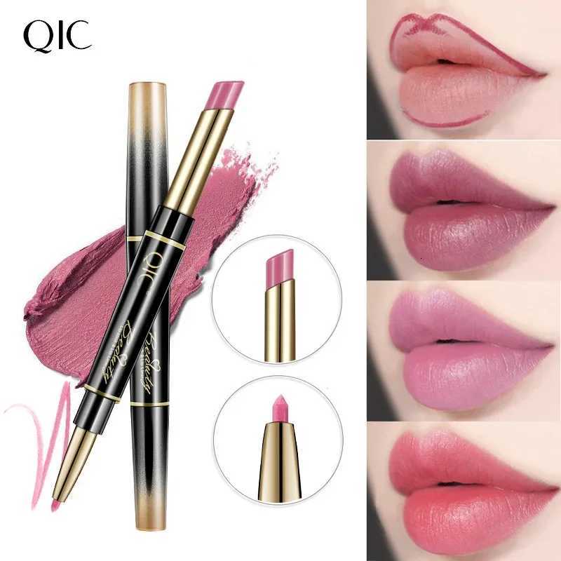 QIC Chinicai Double Ended Lipstick Pen Waterproof NonMakeup Holding Makeup ColorRendering 2in Thin Tube Lipstick Lip Liner W251027