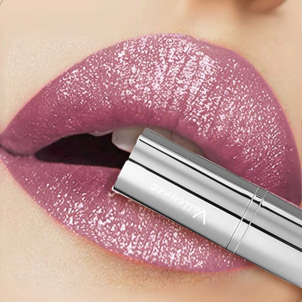 Waterproof Glitter Lipstick LongLasting Shimmering Lipstick with Metallic Finish All Skin Types Adult Use Beauty Lipstick W251027